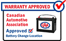 Canadian Automotive Association Approved Battery Change Location