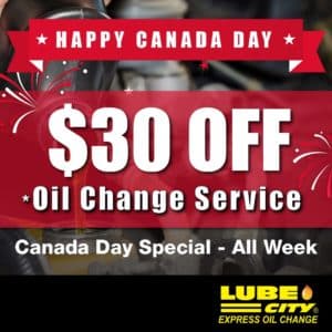 Lube City Canada Day Oil Change Special