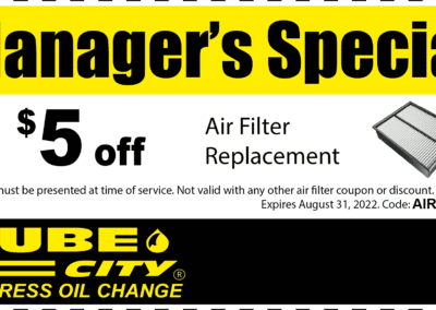 Lube City Air Filter Sale