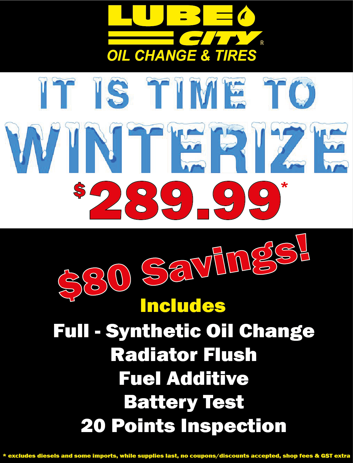 Lube City Canada Day Oil Change Special